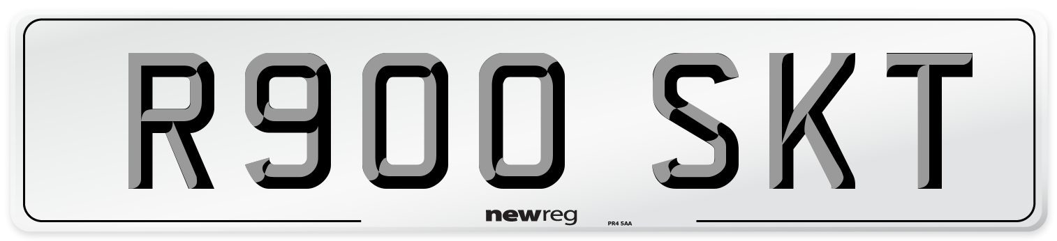 R900 SKT Number Plate from New Reg